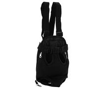 Generic Pet Chest Backpack Breathable Adjustable Dog Carrier for Hiking Camping Bike Motorcycle for Small Dogs Cats Nylon (S)