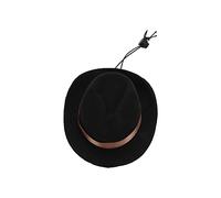 Generic Pet Cowboy Hat Funny Adjustable Costume Hat for of Dogs Cats and Rabbits Made of Durable Polyester Size 5.1in (Black)