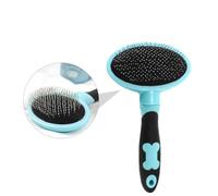 Generic Pet Grooming Comb for Cats and Dogs Blue with Dots, Soft Bristle Hairbrush for Removing Loose Fur, Suitable for Cat and Kitten Fur Care
