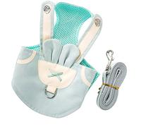 Generic Pet Harness Leash, Breathable Mesh Flexible Button Design Pet Vest Harness Leash for Dog Walking (M (Advise Weight Range 3-4kg/6.6-8.8lb))