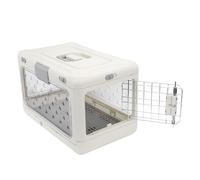 Generic Pet Kennel, Foldable Plastic Cat Crate, Clear Travel Carrier with Airline Approved Structure, Ideal for Cats