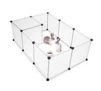 Generic Pet Playpen, Portable Large Plastic Yard Fence Small Animals, Puppy Kennel Crate Fence Tent for Guinea Pig Hamster Bunny Rabbit