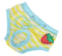 Generic Pet Reusable Diapers for Pigs, Cute Strawberry Pattern, Soft Cotton Physiological Underwear, Keeps Pets Clean &, 1 Unit (S)