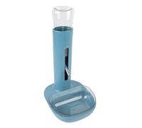 Generic Pet Standing Water Dispenser Feeder, Easy To Assemble Adjustable Height Cat Dog Standing Dispenser Bowl Stable Structure Automatic for Pet Shop (Blue)