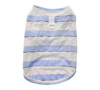 Generic Pet Vest Dog Harness - Breathable Summer Cooling Vest with Traction Ring, Soft Striped Design for Small Medium Large Dogs & Cats Blue L