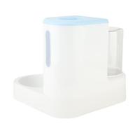 Generic Pet Water and Food Bowls Set Large Capacity One Piece Cat Food Bowl Set Removable Automatic Cat (Blue)