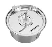 Generic Pet Water Dispenser Durable Stainless Steel Dual Spouts Automatic Filtration for Cats Dogs 3.2L