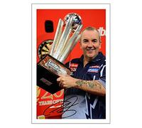Generic Phil 'The Power' Taylor Signed 6x4 Inch Photo Print Darts Autograph Gift