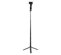 Generic Phone Selfie Stick Tripod Stable for Vlog Live Streaming with Fill Light and Remote, Portable Smartphone Stabilizer Anti Shaking Material/Black 1