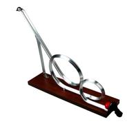Generic Physics Demonstrator Loop Track Model Science Toy Metal Ball Wooden Base Manual Roller Coaster Experiment Suitable for Learning Activities Home Observation