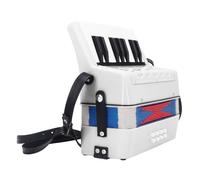 Generic Piano Accordion with 17 Touches Its Soft and Smooth Accordion Piano ABS Bright Colors Save Space to Develop Your Musical Talents (White)