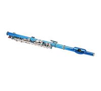 Generic Piccolo Flute with Blue Cupronickel Finish Perfect for Beginners and Gift Giving Essential 6 Holes +E Key Instrument