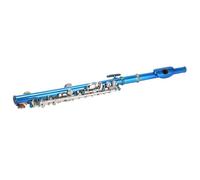Generic Piccolo Flute with Blue Cupronickel Finish Perfect for Beginners and Gift Giving Essential 6 Holes +E Key Instrument
