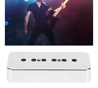 Generic Pickup Cover Set, Durable ABS Chrome-Plated Musical Instrument Accessories for P90 Soapbar, 2 Pack, Silver Color