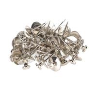 Generic Picture Hanging Zinc Alloy Double Headed Push Pins Hooks for Wall Decorations,30Pcs Easy to Use Thumbtacks for Home and Office,Silver