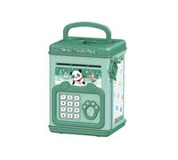 Generic Piggy Bank For Kids, Piggy Bank Toys with 100 Days Challenge Educational ATM Teachings Auto Roll Cash For Children Boys and Girls (Green)