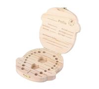 Generic Pine Baby Tooth Box Durable Tooth Holder for Boys Girls, Easy to Use, for Kids Baby Shower Birthday Gift, 13x13x2.5cm Size (Genericgza0dbq2e7-10349714)