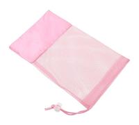 Generic Pink Ballet Shoe Bag for Women Lightweight Mesh Satin Fabric Dance Shoes Bag with Drawstring Closure from Getting Stuffy Easy to Carry for Studio and Home Use