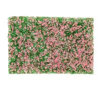 Generic Pink Miniature Landscape Decoration with Nylon Model Flower Grass Clusters for Realistic Railroad Scenery and Tabletop Wargaming Terrains, Versatile Application Model Train Scenery