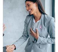 Generic Pink October, Breast Cancer Awareness Brooch Lapel Pins Pins Jewelry Gifts Badge Enamel Hope Ribbon Brooches Metal Ribbon Brooches for Women and Men