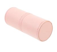 Generic Pink Pu Leather Makeup Brush Holder Pearls, Multi-functional Sturdy Cosmetic Storage Organizer for Bathroom and Dressing Table, Elegant and Sl esign