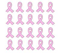 Generic Pink Ribbon Enamel Pin Breast Cancer Support Prevention Micro Badge Brooches Survivor Jewelry For Women And Men Activity Clothing Decoration Gifts for Mom Family (20Pc A-A,One Size)