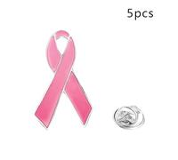 Generic Pink Ribbon, Pink Ribbon Lapel Pins Breast Cancer Awareness Lapel Pin Badge Jewelry Pin Badges Satin Pins Brooches And For Women for Public Event Decoration