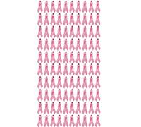 Generic Pink Ribbon Pins Pin Badge Badges October Brooch Breast Cancer Survivor Jewelry Public Welfare Party Supplies Bling Gifts For Woman for Mom Family Ladies Teens (100Pc Pink-a,One Size)