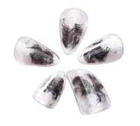 Generic Pipa Nails Practice Nail Protectors Elegant PC Pipa Finger Picks for String Instruments for Learning Practicing, Brown S