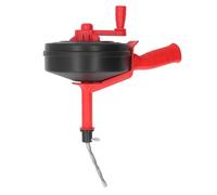 Generic Pipe Unblocker Durable Drain Auger for Effective Home Use with Electric Drill Compatibility Red (ABS, 65 Manganese Steel)