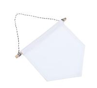 Generic Plain Blank Canvas Pin Display Pennant Banner for Enamel Lapel Pin Badge Flag, White Cloth Material with Wall Hanging Design Suitable for Lettering and Painting Decoration