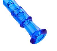 Generic Plastic 8-Hole Descant Recorder Translucent Professional Lightweight for Children Kids Practice Eco-Friendly Durable 12.8inch Blue Pink Red Green Yellow Golden (Blue)