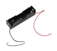 Generic Plastic Battery Holder Storage Box Case for 1 Battery with Wire Leads Compact Rechargeable Power Supply for DIY Projects, Electronics, and Portable Devices in Small Size