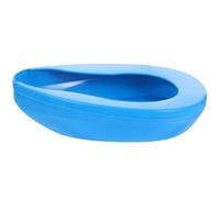 Generic Plastic Bedpan Urinal for Elderly and Bedridden Patients, Thickened Split Design with Wide Mouth, Portable Patient Caring Chamber Pot for Hospital and Home Use
