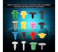 Generic Plastic Car Door Trim Clip Bumper Fastener Rivet Kit for Easy Installation and Removal, Universal Fitment for DIY Enthusiasts, 500pcs