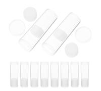 Generic Plastic Coin Storage Tubes Simple Elegant Design with Screw Lid 10pcs Ps+Sponge Material for Organising and Displaying Coins for Hardware and Small Items in Offices and Homes
