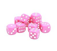 Generic Plastic Dice Set for Educational Games, 30 Reusable 16mm Round Corner Dices for Teacher's Aids, Math Teaching Situations, Durable and Sturdy (#12)