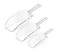 Generic Plastic Ice Scoop Set, 3 Pcs Food Sweet Scoops, Kitchen Bar Flour Candy Coffee Beans Sweet Feed Pet Food Scooper Shovel