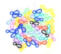 Generic Plastic Key Chain Clip Hooks Cute Lobster Claw Clasps 50 Pcs for DIY Crafts Hard Plastic Durable Snap Hooks (50 Pieces Sold)