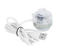 Generic Plastic LED Fish Tanks Light, Colourful Gradient Submersible for Aquarium, and Energy Saving, 4.3cm Diameter, 1 Unit