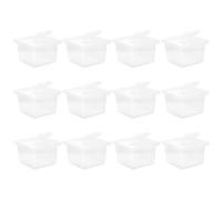 Generic Plastic Reptile Cage Box Portable 12pcs with Breathable Holes and Feeding Accessory for Crickets and Corn Snakes Suitable for Household Use