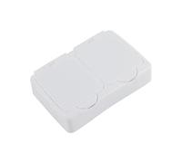 Generic Plastic Storage Box, Push Button Design with Round Corners, for Stationery Jewelry Crafts Toys Food Storage (Double Grid)