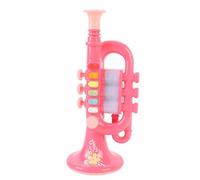Generic Plastic Trumpet Toy, Trumpet Toy Learning Colorful Safe Develop Musical Potential ABS Compact for Home (Blue)