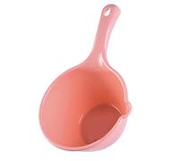 Generic Plastic Water Ladle, Bath Ladle Home Essential for Watering Flowers Bathing Kitchen Water Bath Scoop Dippers (Small Pink)