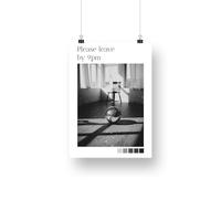 Generic Please Leave By 9PM Black And White Design, Wall Art, Posters For Home, Home Decor, Fun Poster, Hallway, Bedroom, Kitchen Poster