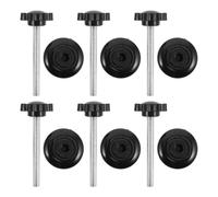Generic Plum Blossom Knurled Knob Screws M6 Drive Walker Accessories 6pcs for Knee Walker Arm Rest Attachment Platform Fixing for Seniors
