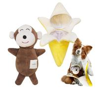 Generic Plush Dog Chew Toy - Treat Dispenser Toy for Dogs, Fruit Dog Shape Nose Work Toy | Colourful Dog Puzzle Toy, Animal Plush Toy