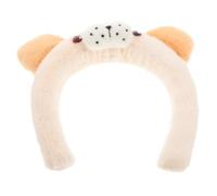 Generic Plush Dog Ear Headband for Women Unique Nose Dog Design Comfortable Hair Accessory for Parties and Festivals Animal Ears Hairband for Fluffy Costume Headwear