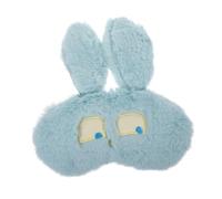 Generic Plush Eye Shade Sleeping Eye Mask Comfortable and Skin-Friendly Blue for Nap and Flight Use for Family and Friends