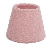 Generic Plush Fabric Soft Cone Round Lamp Shade for E27 E14 Table Lamp, Replacement Lampshade for Home Decor Bedroom Study, 4.3" Top Opening, 6.7" Bottom Opening, 5.1" Height (Pink)